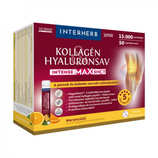 INTERHERB KOLLAGÉN+HYALURONSAV INTENSEMAX SHOT AMPULLA - 14X